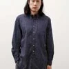 Engineered Garments19 Century BD Big Shirt - Polka Dot Navy