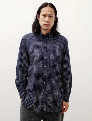 Engineered Garments19 Century BD Big Shirt - Polka Dot Navy 1 Engineered Garments19 Century BD Big Shirt - Polka Dot Navy