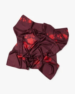 Our Legacy90cm Silk Scarf - Red Flower Print -Men Outfitters Shop 90cm Silk Scarf Red Flower Print 20230901102517 2
