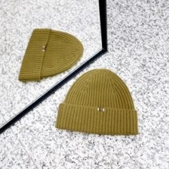 Extreme CashmereAmi Ribbed Cashmere Beanie - Camo
