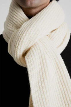 ParagesAnton Shetland Scarf - Off White