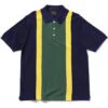 Beams PlusKnit Polo - Stripe Navy