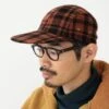 Beams PlusTweed Fishing Cap - Orange Black