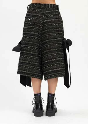 KidillRIBBON SHORT PANTS LILY-YARN TWEED - BLACK 5 KidillRIBBON SHORT PANTS LILY-YARN TWEED - BLACK - Image 5