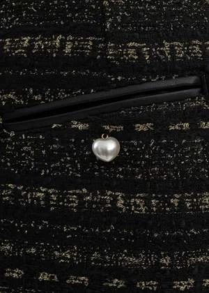 KidillRIBBON SHORT PANTS LILY-YARN TWEED - BLACK 6 KidillRIBBON SHORT PANTS LILY-YARN TWEED - BLACK - Image 6