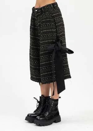 KidillRIBBON SHORT PANTS LILY-YARN TWEED - BLACK 4 KidillRIBBON SHORT PANTS LILY-YARN TWEED - BLACK - Image 4