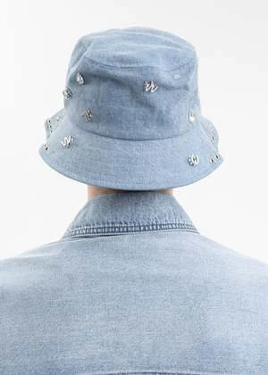 Feng Chen WangDecorated Fishermans Hat - Blue 2 Feng Chen WangDecorated Fishermans Hat - Blue - Image 2