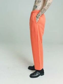 BODEFlame Heavyweight Jersey Sweatpants - Orange -Men Outfitters Shop BODE Flame Heavyweight Jersey Sweatpants Orange 20230603001037