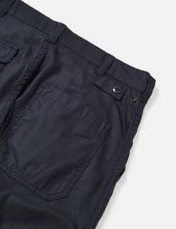 Beams Plus80/3 Cotton Satin 1 Pleat Trousers - Navy Blue -Men Outfitters Shop Beams Plus 80 3 Cotton Satin 1 Pleat Trousers Navy Blue 20230323145243