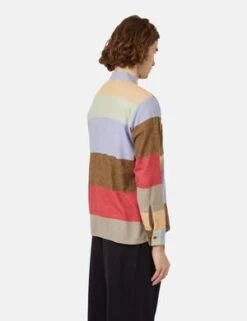 Beams PlusMulti Stripe MIL Open Flannel Shirt - Red 11 Beams PlusMulti Stripe MIL Open Flannel Shirt - Red -Men Outfitters Shop Beams Plus MIL Open Flannel Shirt Multi Stripe Red 20221108192333 2