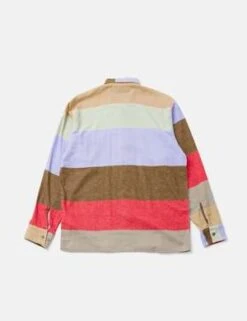 Beams PlusMulti Stripe MIL Open Flannel Shirt - Red 15 Beams PlusMulti Stripe MIL Open Flannel Shirt - Red -Men Outfitters Shop Beams Plus MIL Open Flannel Shirt Multi Stripe Red 20221108192335 1