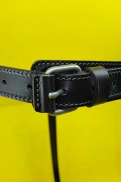 LemaireLeather Equestrian Belt - Black -Men Outfitters Shop Black Leather Equestrian Belt 20230206221031 1