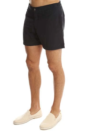 Officine GeneraleRoman Swim Short - Black 2 Officine GeneraleRoman Swim Short - Black - Image 2
