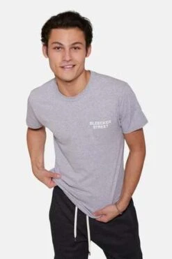 Blue&CreamBleecker Street Tee - Heather Grey -Men Outfitters Shop Bleecker Street Tee Heather Grey 20221202201458 3