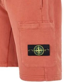 Stone IslandBrushed Fleece Bermuda Shorts - Brick Red 7 Stone IslandBrushed Fleece Bermuda Shorts - Brick Red -Men Outfitters Shop Brushed Fleece Bermuda Shorts Brick Red 20220810222654 1