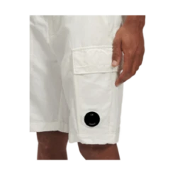 C.P. CompanyBermuda Cargo Gauze - White -Men Outfitters Shop C P Company Bermuda Cargo Gauze White Men 14CMBE327A006273G 103 20230608180440 1