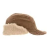 CâbleamiQuilted Lining 5W Corduroy Cap - Camel