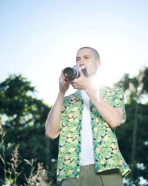 Poplin & Co.Camp Shirt - Cantaloupes Print 4 Poplin & Co.Camp Shirt - Cantaloupes Print - Image 4