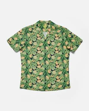 Poplin & Co.Camp Shirt - Cantaloupes Print 2 Poplin & Co.Camp Shirt - Cantaloupes Print - Image 2