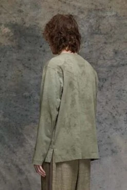 Ziggy ChenClassic Long Sleeve T-shirt - Green Dye -Men Outfitters Shop Classic Long sleeve T shirt 20230919214526 1