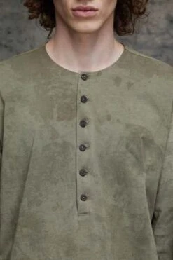 Ziggy ChenClassic Long Sleeve T-shirt - Green Dye -Men Outfitters Shop Classic Long sleeve T shirt 20230919214526 2