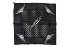 RRLCotton Bolton Bandanna Scarf - Indigo/Black Greige