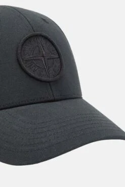 Stone IslandCotton Compass Cap - Black -Men Outfitters Shop Cotton Compass Cap Black 20230425103935 2