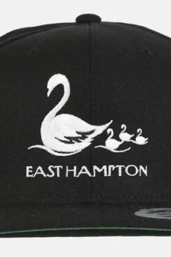 Blue&CreamEast Hampton Goose Snapback Cap - Black/White Font -Men Outfitters Shop East Hampton Goose Snapback Black White Font 20220811062635 2