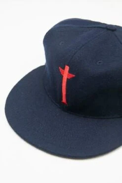 Totem Brand Co.x Ebbets Cap - Navy/Red Wool -Men Outfitters Shop Ebbets x Totem Brand Co Cap Navy Red Wool EXCLUSIVE 20211120221512 1