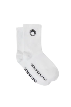 MARINE SERREEmbroidered Olympic Socks - White