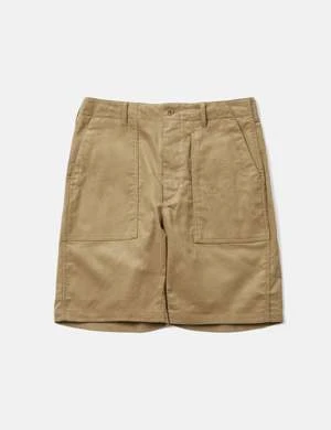 Engineered Garments14W Corduroy Fatigue Shorts - Khaki Brown 5 Engineered Garments14W Corduroy Fatigue Shorts - Khaki Brown - Image 5
