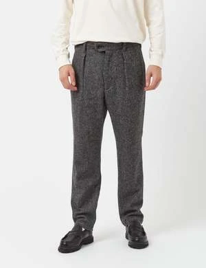 Engineered GarmentsCarlyle Herringbone Wool Tapered Pant - Grey 2 Engineered GarmentsCarlyle Herringbone Wool Tapered Pant - Grey - Image 2