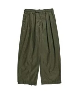 Engineered GarmentsSolid Poly Wool Flannel Oxford Pants - Olive