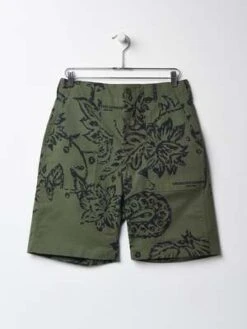 Engineered GarmentsRipstop Fatigue Short - Olive Floral Print