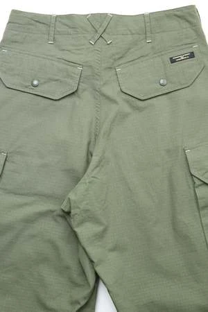 Engineered GarmentsX Totem FU Over Pants - Olive Ripstop 10 Engineered GarmentsX Totem FU Over Pants - Olive Ripstop - Image 10