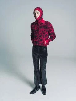 Ernest W. BakerLeather Flare Trousers - Black -Men Outfitters Shop Ernest W Baker Leather Flare Trousers Black 20221025215708