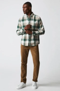 Billy ReidFlannel Bold Plaid Tuscumbia Shirt - Alaska Natural/Green -Men Outfitters Shop Flannel Bold Plaid Tuscumbia Shirt 20230915165844 1