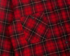 HartfordFlannel Pocket Shirt - Red Plaid -Men Outfitters Shop Flannel Pocket Shirt in Red Plaid 20231004023629 2