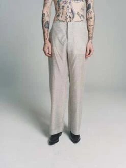 Gabriela Coll GarmentsNo.205 Yak Blend Trousers - Heather Grey