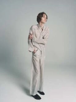 Gabriela Coll GarmentsNo.205 Yak Blend Trousers - Heather Grey -Men Outfitters Shop Gabriela Coll Garments No 205 Yak Blend Trousers Heather Grey 20230330221353