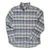 Original Madras Trading CompanyHandwoven Winter Madras Oxford - Navy/Green Plaid