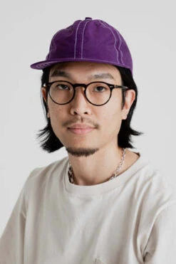 Lite YearJapanese Nylon 6 Panel Cap - Eggplant