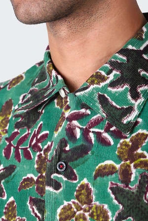 KardoCHINTAN LEAF SHIRT - GRN 4 KardoCHINTAN LEAF SHIRT - GRN - Image 4