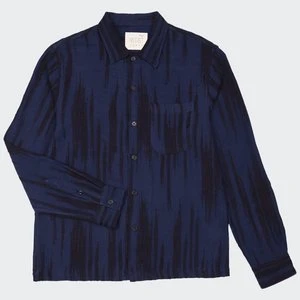 KardoGianni Long Sleeve Shirt - Indigo Jacquard 3 KardoGianni Long Sleeve Shirt - Indigo Jacquard - Image 3