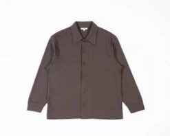 Lady White Co.Francisco Button Up Shirt - Solid Grey