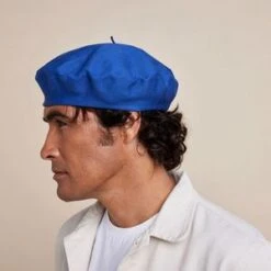 LaulhèreSummer Authentique Beret - Bleu -Men Outfitters Shop Laulhre Summer Authentique Beret Bleu 20230420181508 4