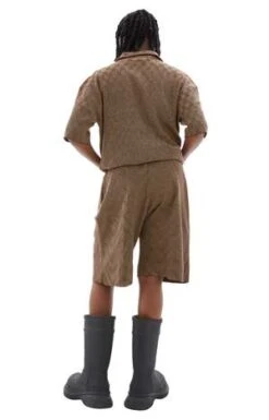 Isa BoulderLenticular Shorts - Brown -Men Outfitters Shop Lenticular Shorts Brown 20230510004016 2