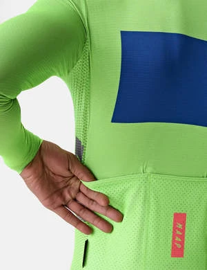 MAAPSystem Pro Air Long Sleeve Jersey - Glow Yellow 2 MAAPSystem Pro Air Long Sleeve Jersey - Glow Yellow - Image 2