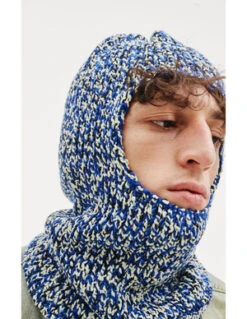 Maison MargielaWool-Blend Balaclava - Blue -Men Outfitters Shop Maison Margiela Blue Wool Blend Balaclava 20220222071541