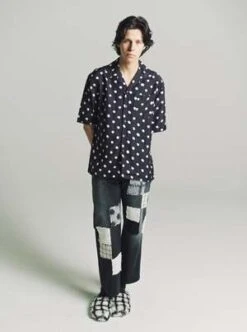 MarniViscose Short Sleeve Shirt - White Polka Dots -Men Outfitters Shop Marni Viscose Short Sleeve Shirt White Polka Dots 20231021212652